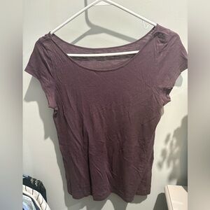 LOFT Plum Short Sleeve Tee